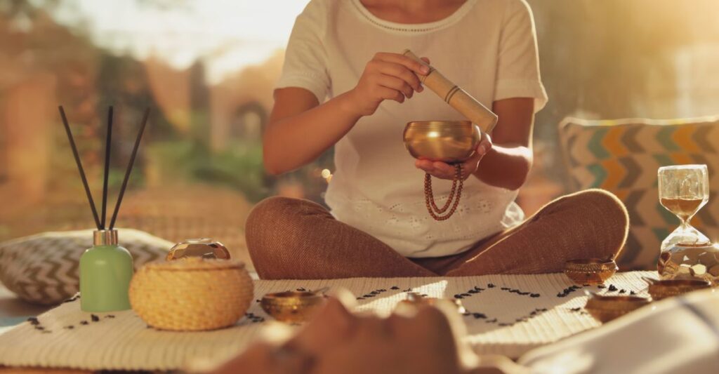 A person engaged in a yoga pose, symbolizing the integration of mind, body, and spirit in holistic healing during the rehabilitation journey.